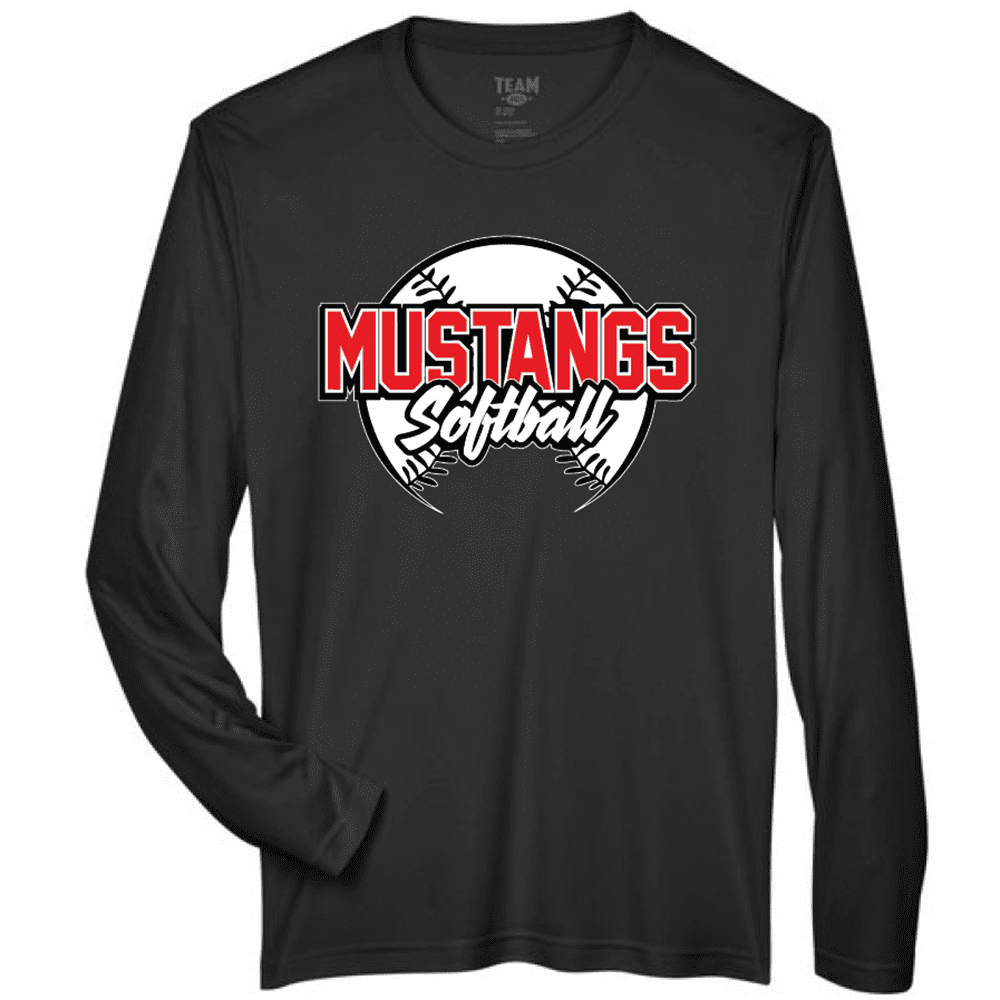 TT11LS Team 365 Performance Long Sleeve Shirt - Black